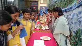 On occasion of pongal,our school conductued culinary and rangoli competition for the mothers.