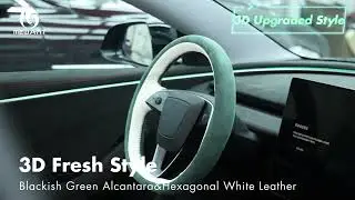 3D Style-Tesla Car Steering Wheel Cover