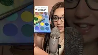 pov doing your blue makeup💙 ASMR #asmr #shortsfeed #shorts