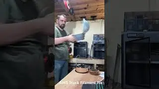 Bambulab AMS Filament Stuck and Short Fix #bambulab #3dprinting  #tangled #stuck #filament