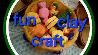 Diy clay cookie bowl decor craft 