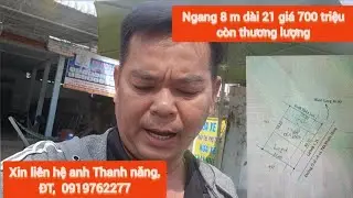 Tiến cần b&aacute;n nh&agrave; n&agrave;y gấp, ngang 8 m d&agrave;i 21 gi&aacute; 700 triệu, c&ograve;n thương lượng  #tiensongnuoc 