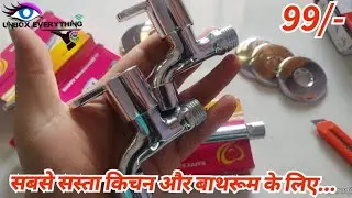 Bizaar Stainless Steel Fusion  with Bib Cock Tap for Bathroom and Kitchen Chrome Finish