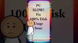 PC SLOW? Fix 100% Disk Usage Issue#DiskUsage#SlowPC#windowsperformance #itsupport