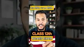 hnRNA vs mRNA | Class 12 Biology | NEET 2026 & Boards 2026 Preparation #genetics #biologyshorts