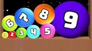 BOUNCING MERGE - 1 to 10 Drop And Merge Watermelon Game 12345678910 Suika Game Number ASMR Games