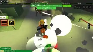 Military Base Map + Wave 5-76 in SOLO - Roblox Zombie Attack