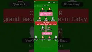 CSK vs KKR grand league risky team today match 💪#ipl #shorts #cricket #viral #team #short #dream11
