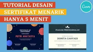 CARA MEMBUAT SERTIFIKAT GAMPANG DI CANVA