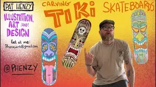 Carving Tiki skateboards 