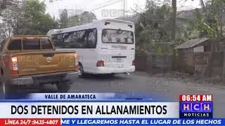&iexcl;Allanamientos! Con armas de grueso calibre detienen a dos en Amarateca