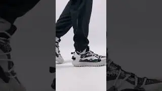 Мужские текстильные кроссовки Nike Acg Mountain Fly Low White Black Mint, кеды Найк белые A1333