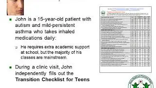 Transitioning Youth to Adult Health Care Review Transition Goals