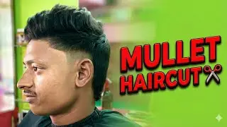 💥modern mullet haircut for men long hair✂️