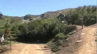 massive bike crash - chatel road gap
