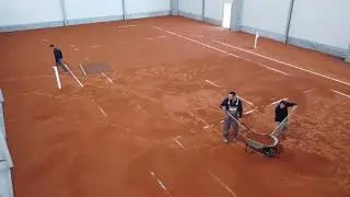 Amenajare teren tenis cu zgura Conica Conipur Pro Clay