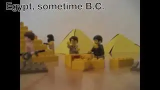 Lego Moses Parts the Red Sea