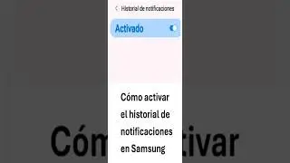 How to enable notification history on Samsung