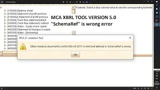 MCA XBRL Validation Tool Version 5.0 | Resolving the 