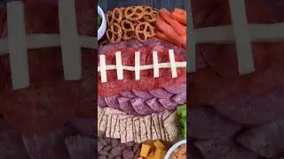 FOOTBALL CHARCUTERIE (high protein snack idea for game day!)🏈