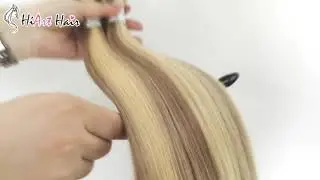 Hiart Human remy hair extension double drawn extension handtied weft#18 22