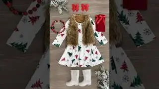 Wao Christmas dress for kids #christmas #shrots #kidsclothing #baby #kidschristmas #viralshorts#kids