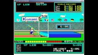 Hyper Sports or alot of coins when I was young. Wadda way to broke sticks!!!