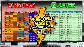 Excel Data Cleaning in 5 Seconds 😱 | 5 Shortcuts That Save 2 Hours! | Excel Shortcuts in Hindi
