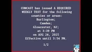 (EAS #112) Required Weekly Test in New Jersey (Aug 26, 2025)