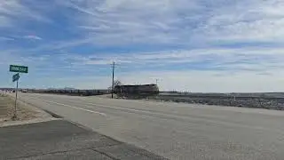 A short Union Pacific maintenance of way train leaving Wellington Utah heading towards Helper Utah 