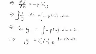 Why does the Integrating Factor Work?