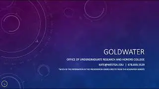 Goldwater Webinar