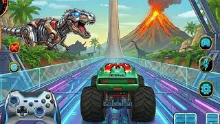Mega Ramp Challenge! Super Crazy GT Monster Truck Racing Stunts Android Gameplay #7 Darcrays Play