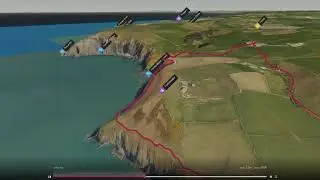 Ceibwr Bay, Pembrokeshire - 3D fly-through