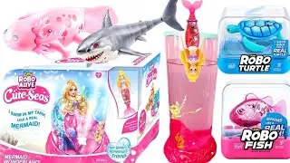 4K | ZURU AQUARIUM | ROBO ALIVE CUTE SEAS | ROBO MERMAID , ROBO TURTLE | ROBO SHARK | ASMR