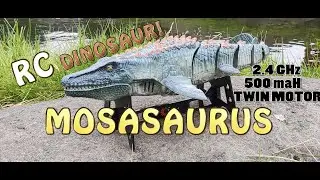 RC Mosasaurus running(swimming) video