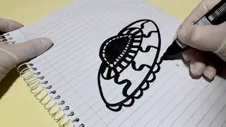 How to draw a flying saucer | Garrika Art