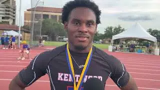 Kentwood WR Jermaine Brown wraps prep career with 200m Class 1A title, 100m runner-up finish