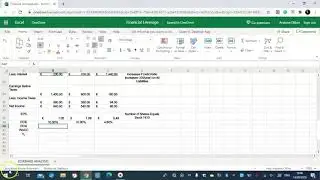 Financial Leverage #2 Excel 2020