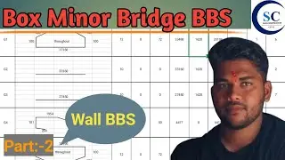 How To Make The BBS of Box Minor Bridge In Bridge Engineering | BBS of Box MNB| Part -2 Wall BBS |