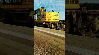 Zweiwegebagger#lustig#viral #shorts#railway#bagger#replacement#power#technology #funny#video#rewards