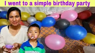 I went to a simple Birthday party 