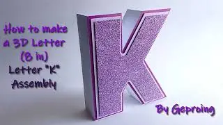 How to make a 3d Letter 