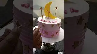 moon and stars theme cake decorating ideas #shortsfeed #viral #tending