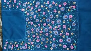 Grand embroidery work with normal needle.