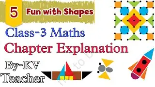 (Part-2) Fun with Shapes / Class-3 Maths Chapter-5  Explanation By-KV Teacher