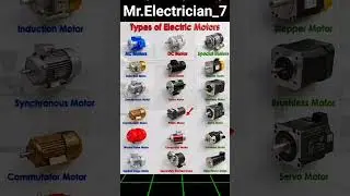 Types of Electric Motors..🔧🔌💡⚡#motor #motorwinding #motorway #electrical #shorts #viral #video#short