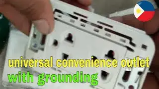 UNIVERSAL CONVENIENCE OUTLET WITH  GROUNDING #electricaltutorial #housewiring #3prongoutlet