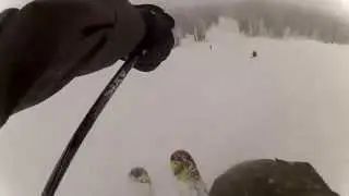 9 year old skiing best early season conditions in country 2013 (wolf creek,co)