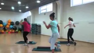 Step aerobic dance in 
